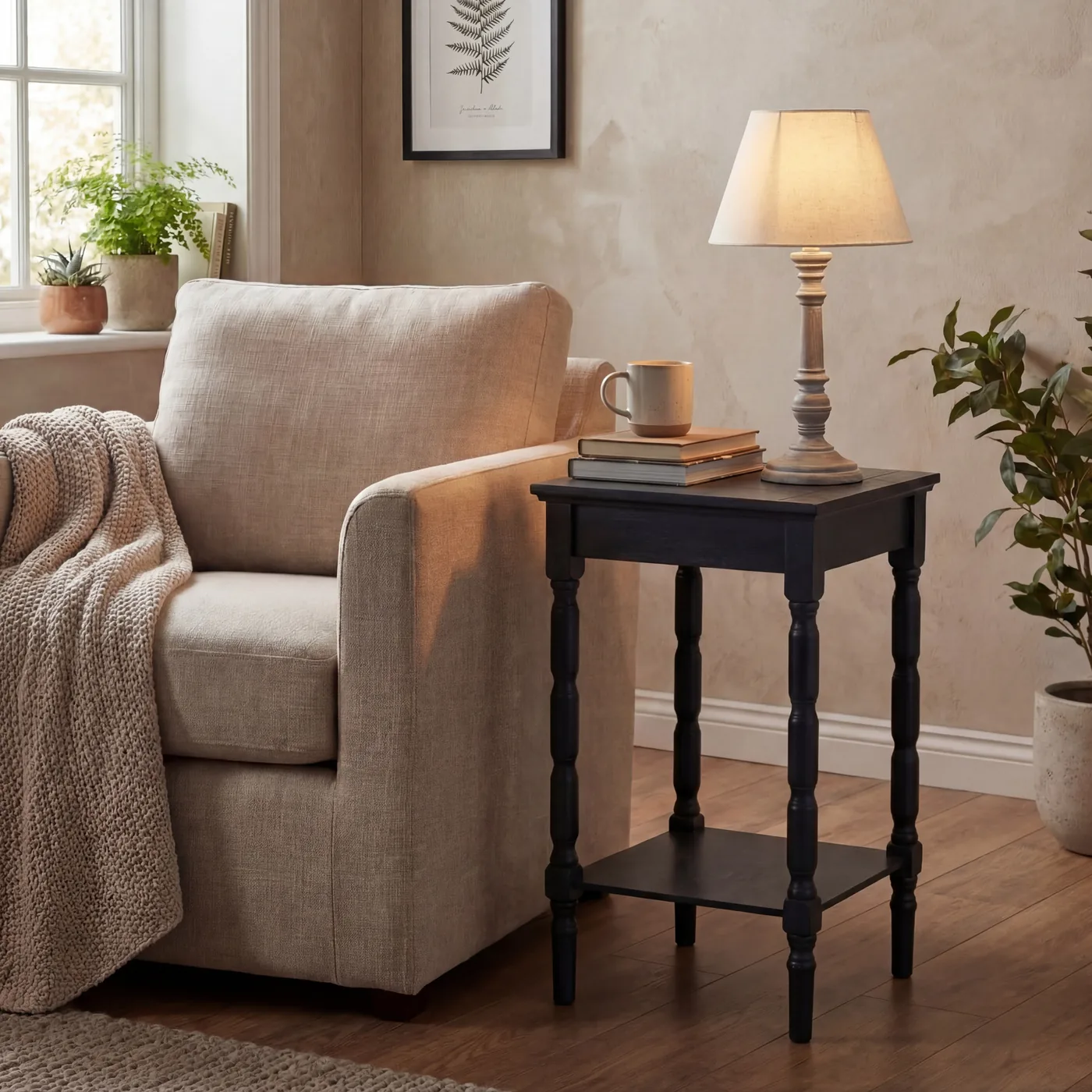 Lighting material and finish reference for Pella Table Lamp