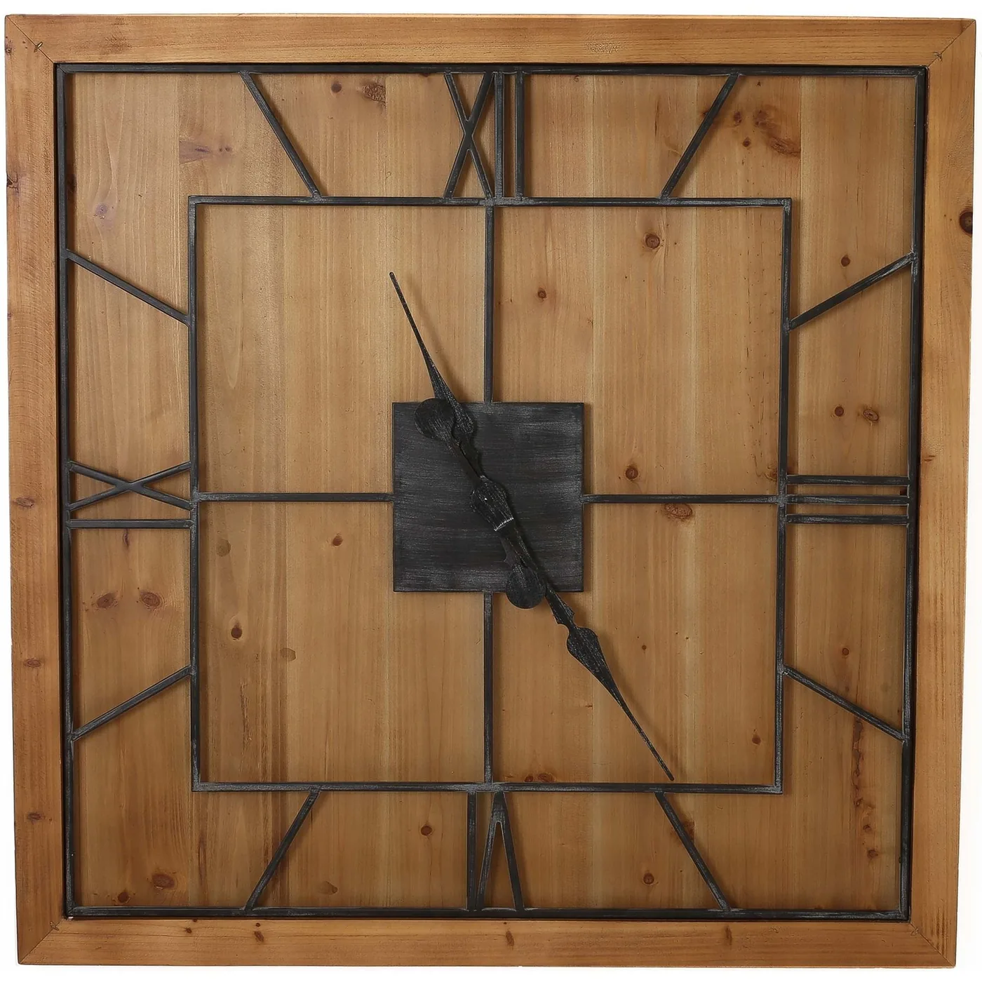 Decor material and finish reference for Williston Square Wooden Wall Clock
