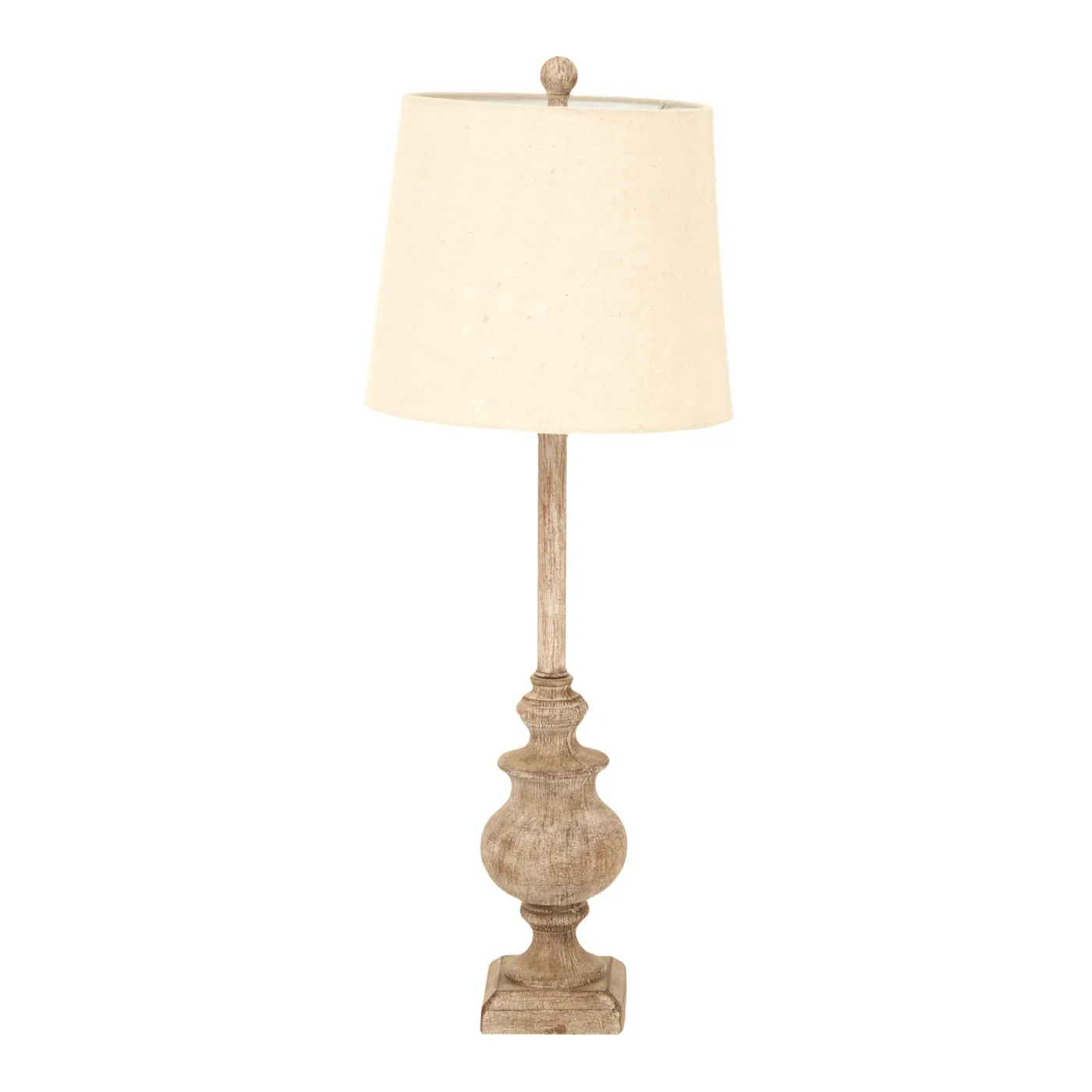 Lighting material and finish reference for Chiaro Candlestick Table Lamp With Linen Shade