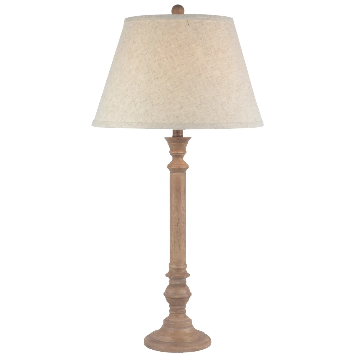 Lighting material and finish reference for Solenne Table Lamp With Edged Linen Shade
