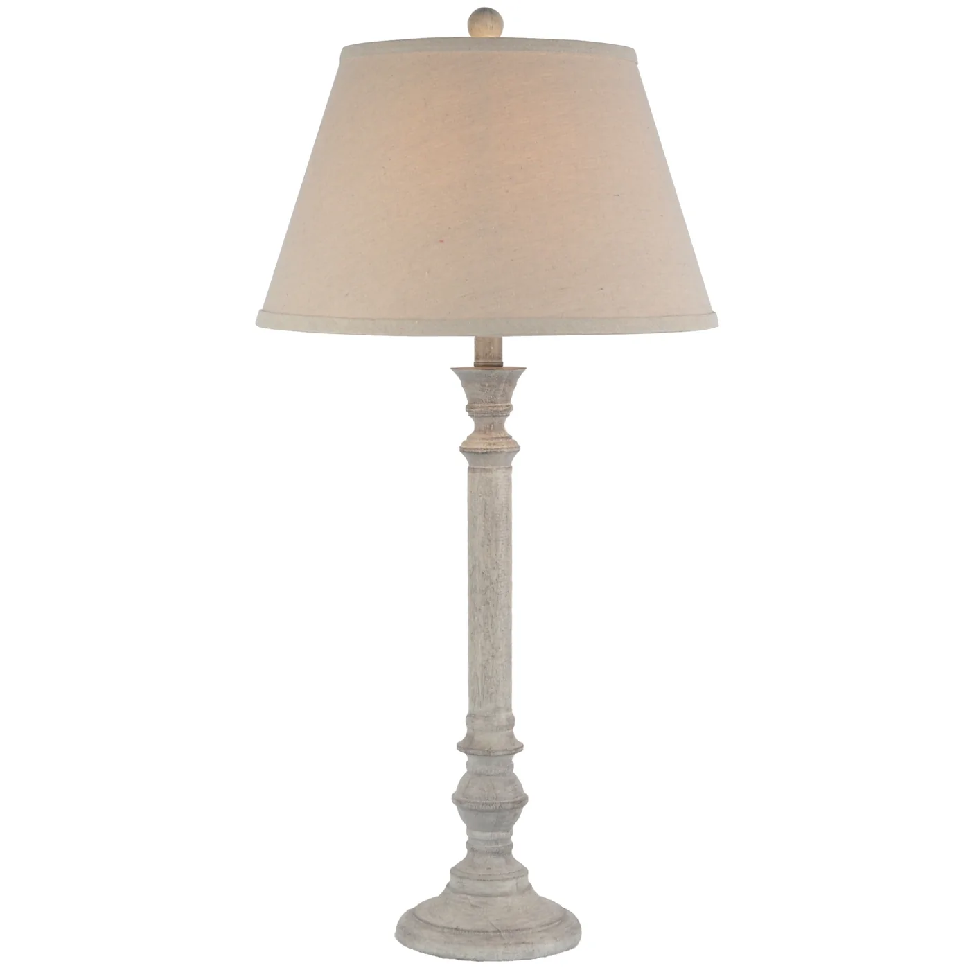 Lighting material and finish reference for Liora Table Lamp With Linen Shade