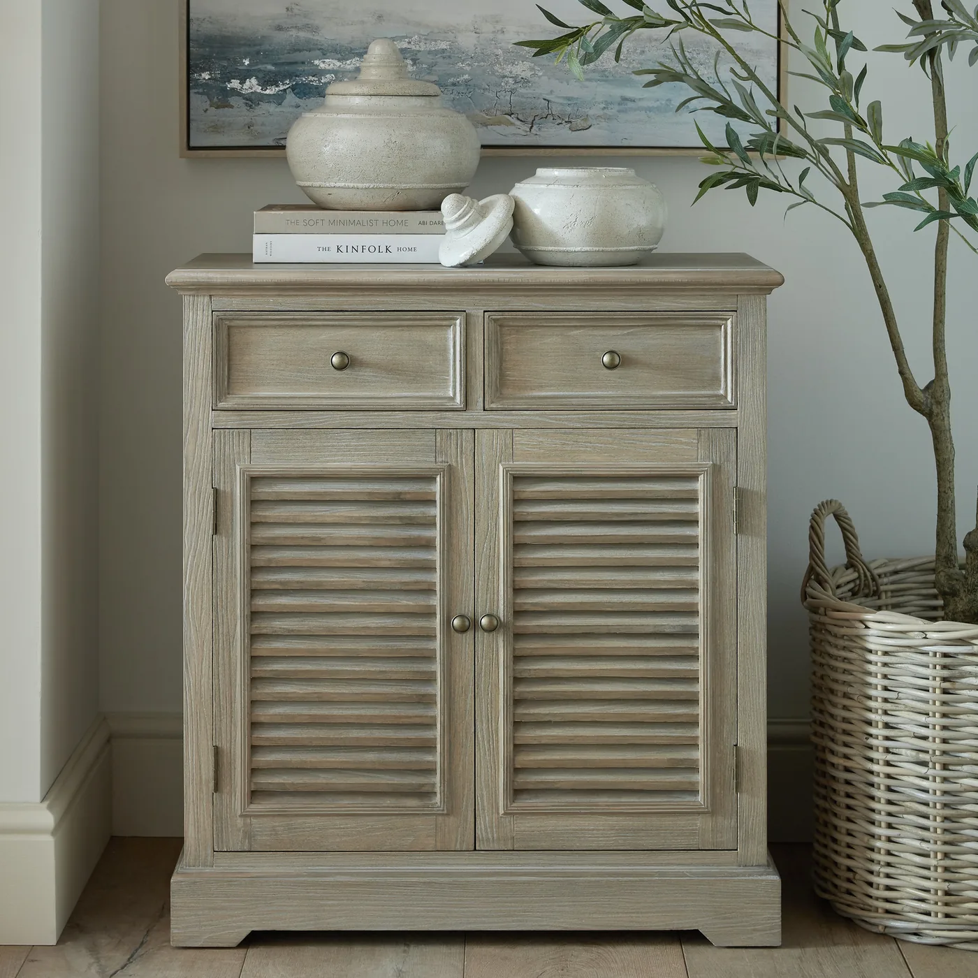 Storage material and finish reference for Delphine Collection 2 Drawer 2 Door Chest