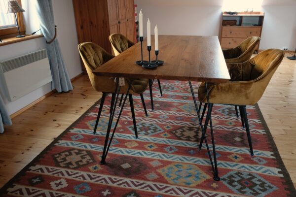 Rustic Table on Hairpin Legs